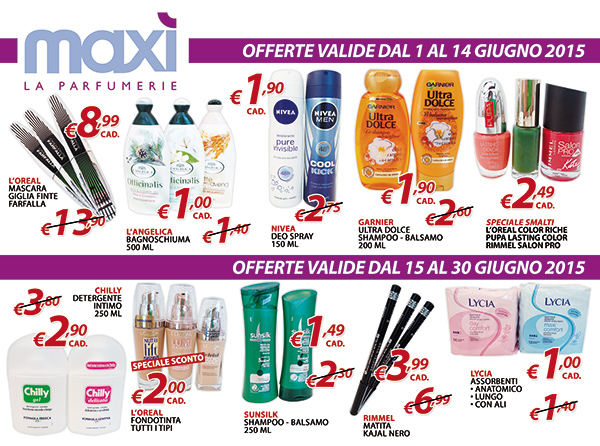 Maxì Offerte valide dall'1 al 14 giugno
