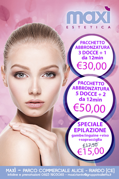 Offerte Maxì estetica Aprile